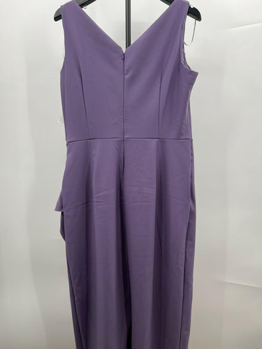 Alex Evenings Dress Icy Orchid Lilac Beaded Surplice Long Gown 14 Alex Evenings