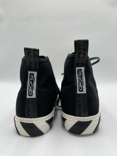 Men’s Off-White Vulc Mid Canvas sneaker in black and white Canvas Size 47