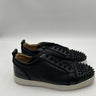 Christian Louboutin Louis Junior Spikes Orlato Black Leather Size 41 Christian Louboutin