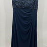 NWOT T Alex Evenings Navy Lace Bodice Empire Waist Formal Evening Gown Size 10 Alex Evenings