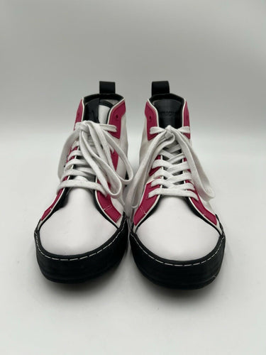 Moschino high-top sneakers in a white, pink, and black Size 41