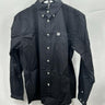 Cinch solid black western-style shirt embroidered logo Button Down Size XXL Cinch