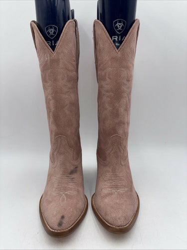 Idyllwind Charmed Life 12" Western Boot Pink Suede Women's Size 6 B Idyllwind