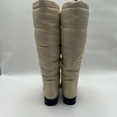 Alexandre Birman Clarita Puff waterproof nappa leather boots in Cream Size 35.5 Alexandre Birman