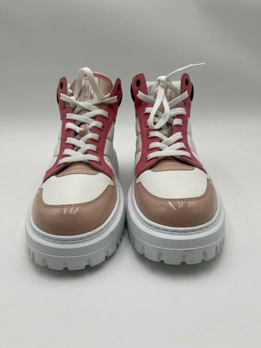 Dior D-Player High Top sneakers in a pink multicolor Leather / Nylon Size 40 Dior