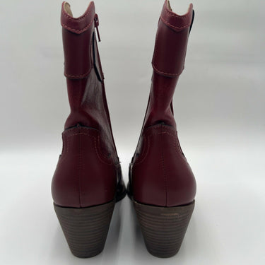Women’s  Crown Vintage Izzie Western Booties Red Size 9M Crown Vintage