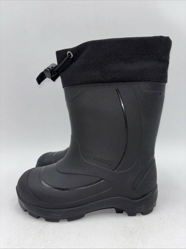 Kamik Unisex Child Snobuster 1 Solid Black Rubber Size 11 M Kamik