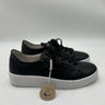 Gabor Cervo Schwarz Ice Black Leather Platform Sneaker Womens SIZE 7.5 M Gabor