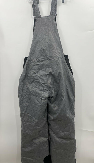Avalanche Snow Bib Overall Gray Insulated Ski Pants Zipper Damage AS IS Size L