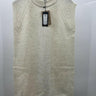 Vero Moda Sweater Vest Sleeveless Mock Neck Oatmeal Birch Melange NWT - S VERO MODA