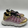 Versace Women's Trigreca Sneakers in gold and pink Size 37 Versace