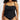 Becca Etc Plus Size Color Code Side-Tie Tankini Top - Black 1X BECCA