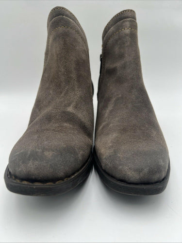 Women’s Born Malta Ankle Bootie Dark Gray Suede Size 9.5M Børn