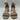 Kelly & Katie Marybel Block Heel Sandals Nude Textile Upper Adjustable Size 6.5M Kelly