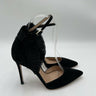 Women’s Gianvito Rossi Annabelle pumps Black pleated tulle ruffle trim Size 35 GIANVITO ROSSI