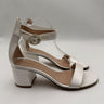 Gianvito Rossi white Satin ankle strap block heel sandals Size 39 GIANVITO ROSSI