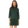 J.o.a. Womens Mock Neck Shift Dress Emerald Size L J.O.A.