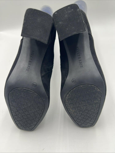 Kelly & Katie Women’s Galini Ankle Boots Black Faux Suede Size 9.5 M Kelly & Katie