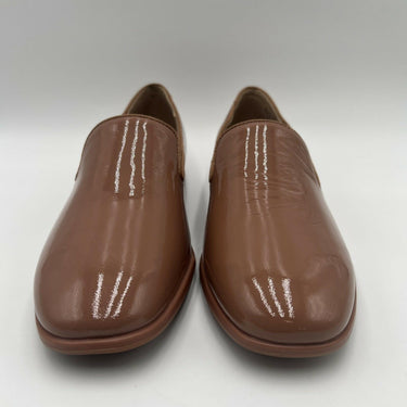Women's Naturalizer Effortless Brown Patent Leather Slip On Loafers Size 7.5W Naturalizer