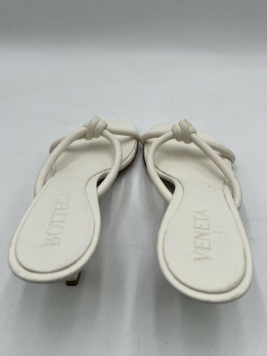 Bottega Veneta Blink mules in white lambskin leather Size 40