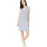 Tribal Gingham Sleeveless Wrap Dress (True Blue) Women's Dress SIZE XL Tribal