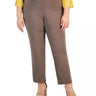 JM Collection Women's Brown Clay Tummy Control Pull-On Slim Pants Plus Size 1X JM Collection