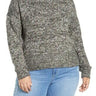 Plus Size Women's Bp. Rainbow Marl Sweater, Size 2X - Black BP.