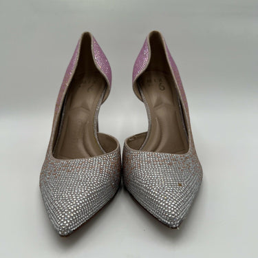 Mix No. 6 Womens Yelenaa Pink & Silver  Gradient Pointed Toe Heels Size 10M Mix No. 6