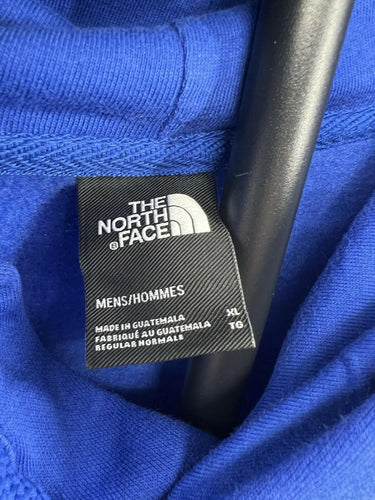 The North Face Hoodie Mens Blue Big Logo Graphic Pullover Sweatshirt XL The North Face