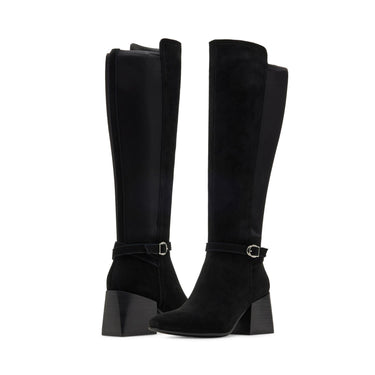 Blondo Women's Twyla Knee High Boot, Black Suede, 7.5 Wide