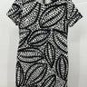 Ann Taylor Dress Womens  Black White Leaf Print Sheath Shift Work Dress SP Ann Taylor