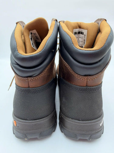 Carhartt Men’s Brown Leather 6” Work Boots Oil Slip Resistant Wide Size 13