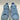 Alexander McQueen Men's 'Oversized' Low-top Sneakers in baby blue suede Size 44 Alexander McQueen