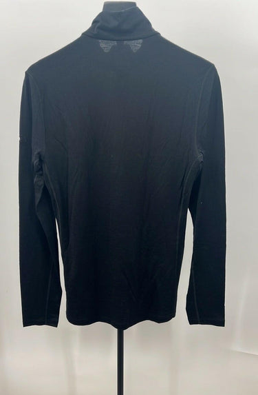 Icebreaker Mens Merino 200 Oasis Half Zip Base Layer Black Ski Hiking Shirt S Icebreaker