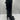 Alexandre Birman Ovis Aries black shearling  knotted leather tall boots 37.5 Alexandre Birman