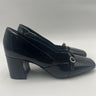 Women’s Anne Klein Laural Black Patent Block Heels Size 7W Anne Klein