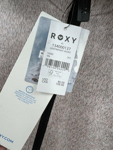 Roxy Light Pink Heather Hooded Lightweight Jacket Size XS