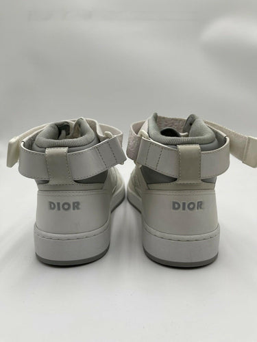 Dior B27 high-top sneakers white / gray leather Oblique jacquard Montif Size 42 Dior