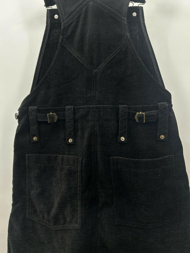 McQ Major dungaree Woman’s dress V-neck, gold eyelets front zip Size 40