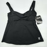 TYR Woman’s black Durafast Elite Solid Twisted Bra Tankini Top Padded Size 6 TYR