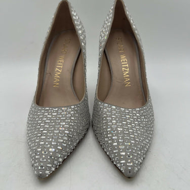 Women’s Stuart Weitzman crystal-embellished pointed-toe stiletto pump Size 8.5B Stuart Weitzman