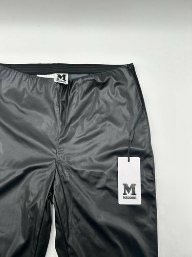 Missoni black, faux Glossy leather leggings Woman’s Size 38