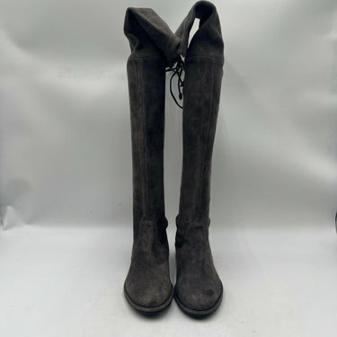 Women’s  Stuart Weitzman The Lowland Gray Suede Over-The-Knee Boots Size 4M Stuart Weitzman