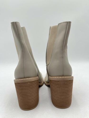 Women’s Crown Vintage Pimmy Bootie Beige Leather Ankle Boot Size 9M