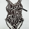 La Blanca Fierce Lines Multi-Strap Cross-Back One Piece Woman’s Swimsuit Size 8 La Blanca