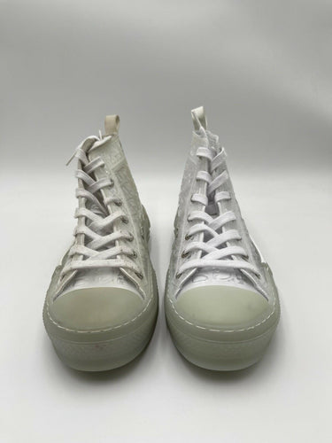 Dior B23 High-Top Sneaker transparent canvas Raised Oblique motif Size 39 Dior