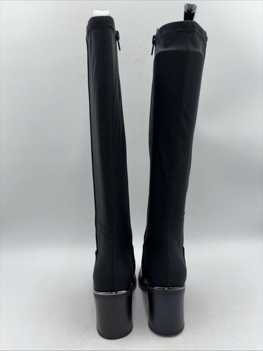 NWB Kelly & Katie Chana 50/50 Knee High Black Side Zip Boot Size 6 M Kelly & Katie