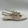 Stuart Weitzman Mary Jane slingback low-block Off White Patent heels Size 9B Stuart Weitzman