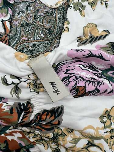 Maaji One Piece Swimsuit Reversible Halter Floral Paisley Keyhole Multi M Maaji