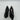 Gianvito Rossi Divine 105 ruffled tulle Black Leather Point Toe Heels Size 39.5 GIANVITO ROSSI